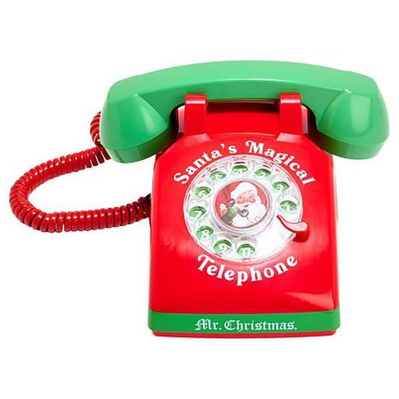 Nostalgia Electrics Mr. Christmas Magical Santa Phone with Included 60 Minute Talk Time